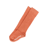 Block Colour Knee Socks - Earth Tones - Earth (Terracotta) - Slugs & Snails