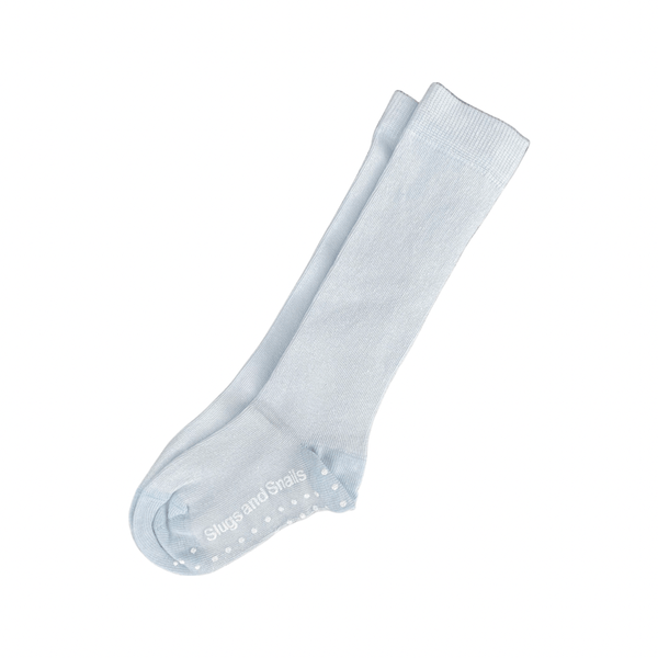 Block Colour Knee Socks - Earth Tones - Raincloud - Slugs & Snails