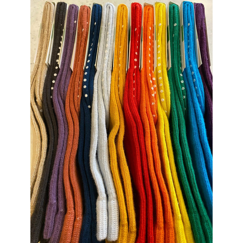 Block Colour Knee Socks - Rainbow - Emerald Green - Slugs & Snails