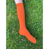 Block Colour Knee Socks - Rainbow - Sunrise Orange - Slugs & Snails