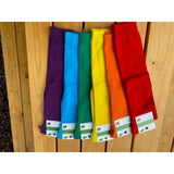 Block Colour Knee Socks - Rainbow - Sunrise Orange - Slugs & Snails