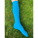 Block Colour Knee Socks - Rainbow - Turquoise - Slugs & Snails