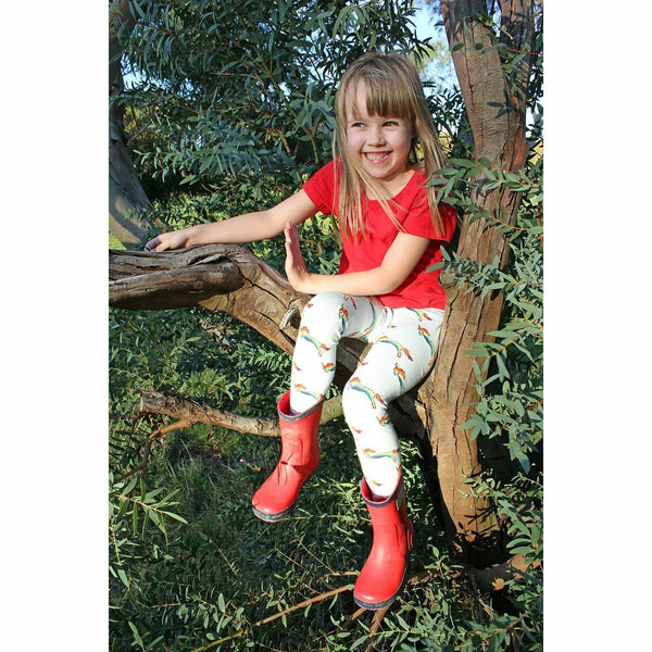 Evie Unicorn Kids Tights - Slugs & Snails