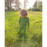 Foliage (Lime) Waffle Cotton Set - Slugs & Snails