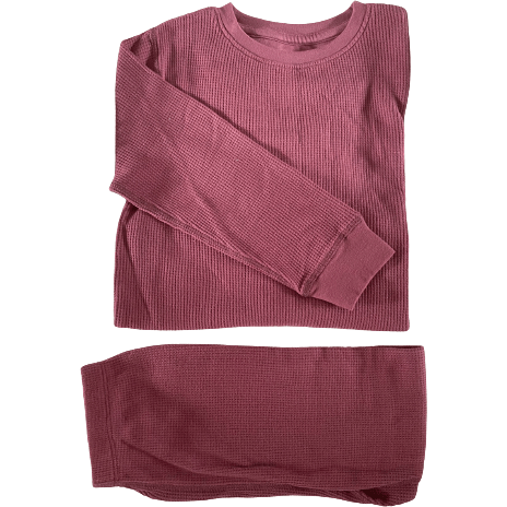 Hawthorn Rose (maroon) Waffle Cotton Set - Slugs & Snails