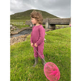 Hawthorn Rose (maroon) Waffle Cotton Set - Slugs & Snails