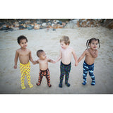 Lemon Lightening Kids Tights - Slugs & Snails