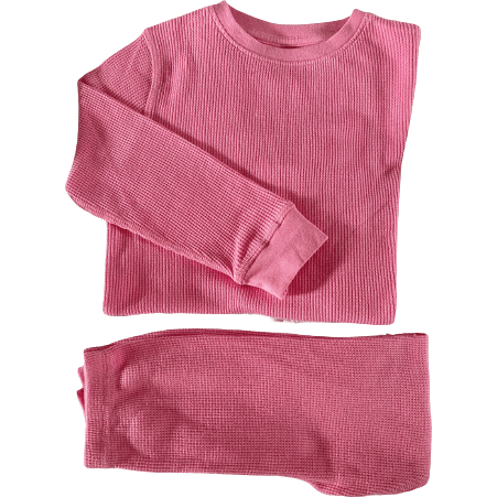 NEW Bubble Gum (Fuschia) Pink Waffle Cotton Set - Slugs & Snails