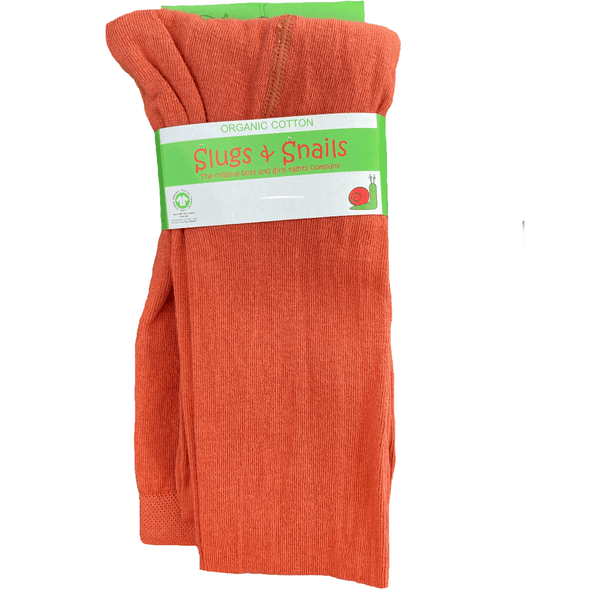 NEW SEASON Earth (Terracotta) Adult Block Colour Tights - Slugs & Snails