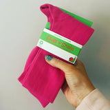 NEW SEASON Fuchsia Pink Adult Block Colour Tights - Slugs & Snails