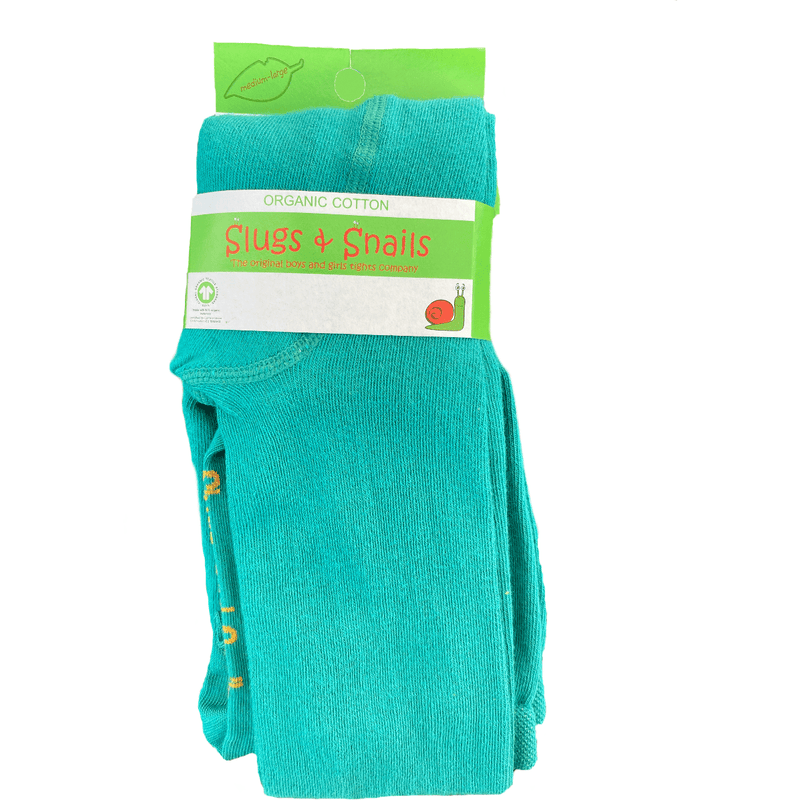 NEW SEASON Jungle (Teal) Adult Block Colour Tights - Slugs & Snails