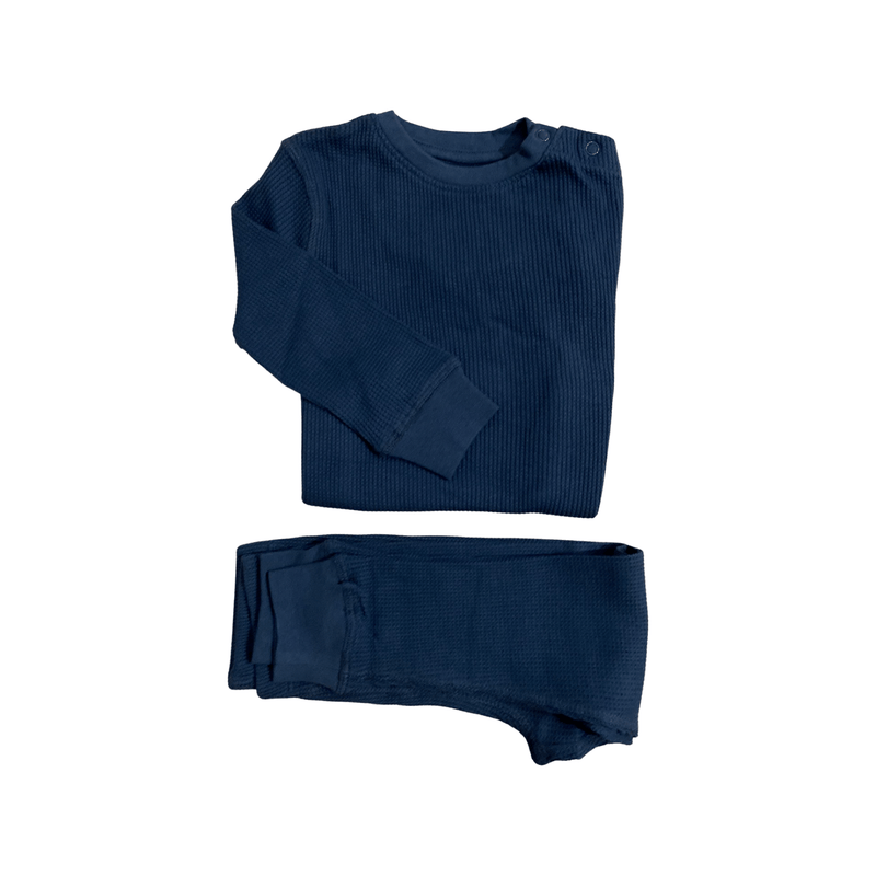 Night Sky Waffle Cotton Set - Slugs & Snails