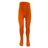 Orange Kids' Block Colour Tights - Slugs & Snails