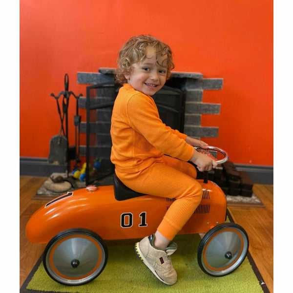 Orange Peel Waffle Cotton Set - Slugs & Snails