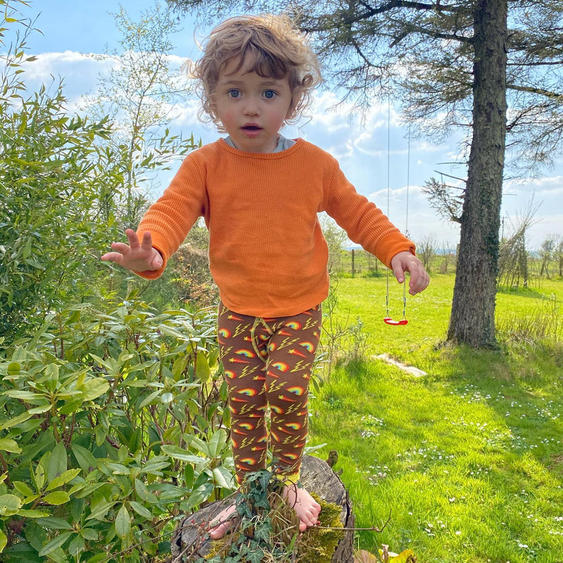 Orange Peel Waffle Cotton Set - Slugs & Snails