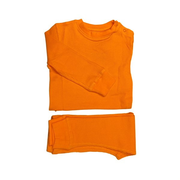 Orange Peel Waffle Cotton Set - Slugs & Snails