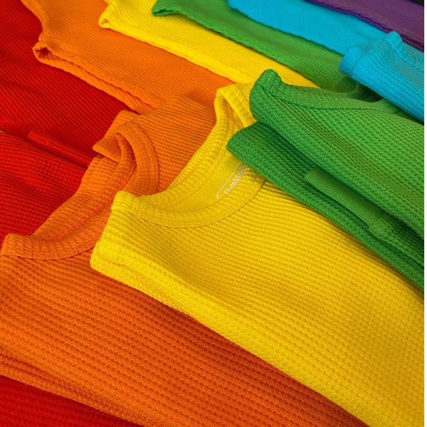 ORANGE Peel Waffle Cotton Set - older neck opening SALE - Slugs & Snails