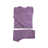 Plum Jam Waffle Cotton Set - Slugs & Snails