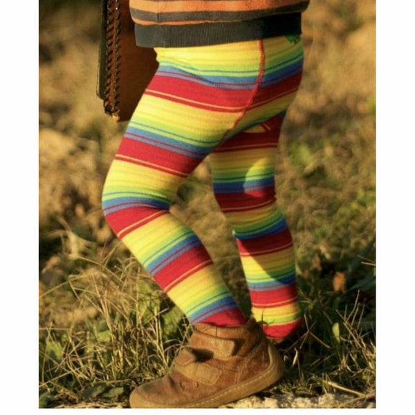 Rainbow Footless Tights - Slugs & Snails