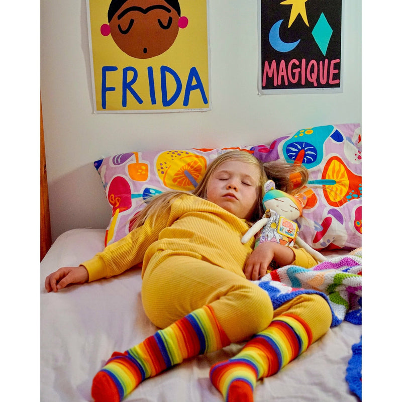 Rainbow Stripes Knee Socks - Kids Sizes - Slugs & Snails