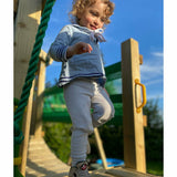 Raincloud Light Grey Waffle Cotton Set - Slugs & Snails